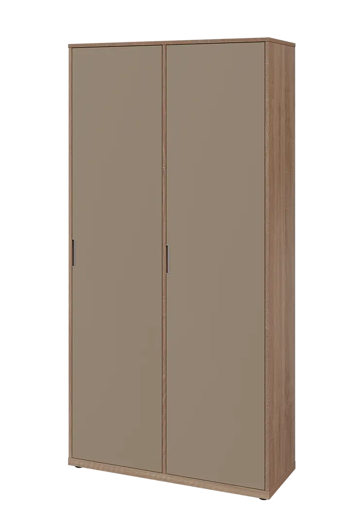 KSR6-81 P skříň šatní, 2x výsuvné ramínko, 2053x1022x400 mm, provedení pravé, dub bardolino/latte